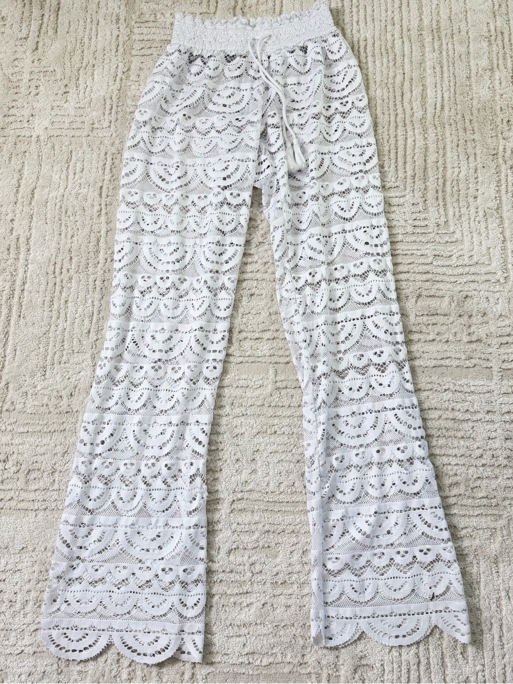 Miken Swim white coverup pants